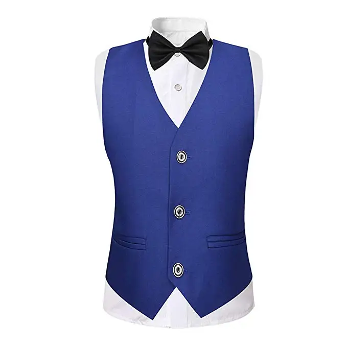 Индиго 3 шт. Формальные костюмы Классический пик лацканы Slim Fit Tux куртка жилет брюки день рождения вечеринка Свадьба