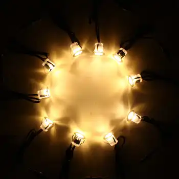 

10PCS/set RGB Recessed LED Deck Lights Kit Waterproof IP67 3030SMD Adjustable Brightness Small In-ground Underground Spotlight