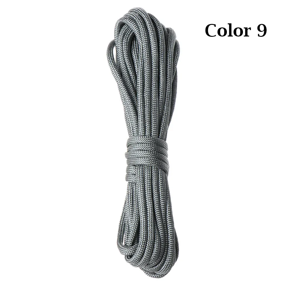 Corde Parachute (paracorde) 10 M - Diamètre 4 Mm, Nylon 7 Brins, Résistance 550 Lb, Pour Camping, Bricolage