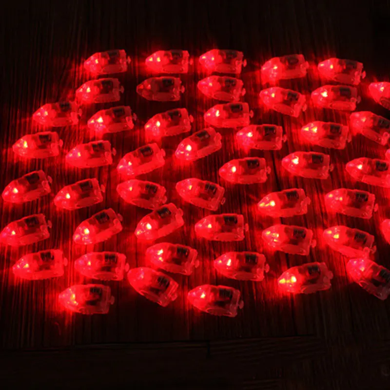 Creative 50PCS/Pack For Party Wedding Festivals Balloon LED Luminous Glowing - Color: Red