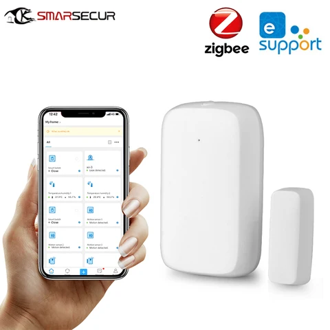Tuya Zigbee 3.0 Door/window Sensor Door Contact Sensor Smart Home Alarm Sensors APP Remote Control Home Automation