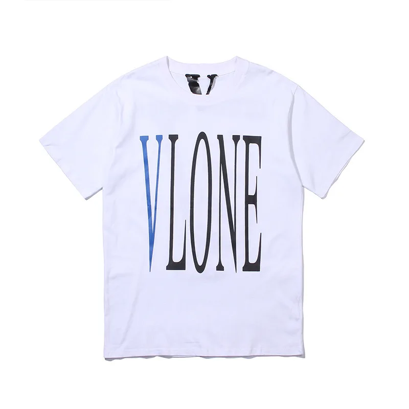 

2019 Europe And America Popular Brand Summer New Style Men Large V Boa Printed V Lone Men's Casual Short Sleeve T-shirt Tee