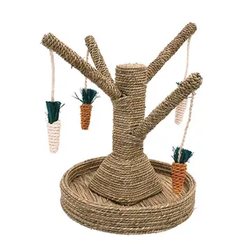 

Small Animal Activity Rabbit Toy Fun Carrot Tree Boredom Breaker Rodent Dutch T8WE