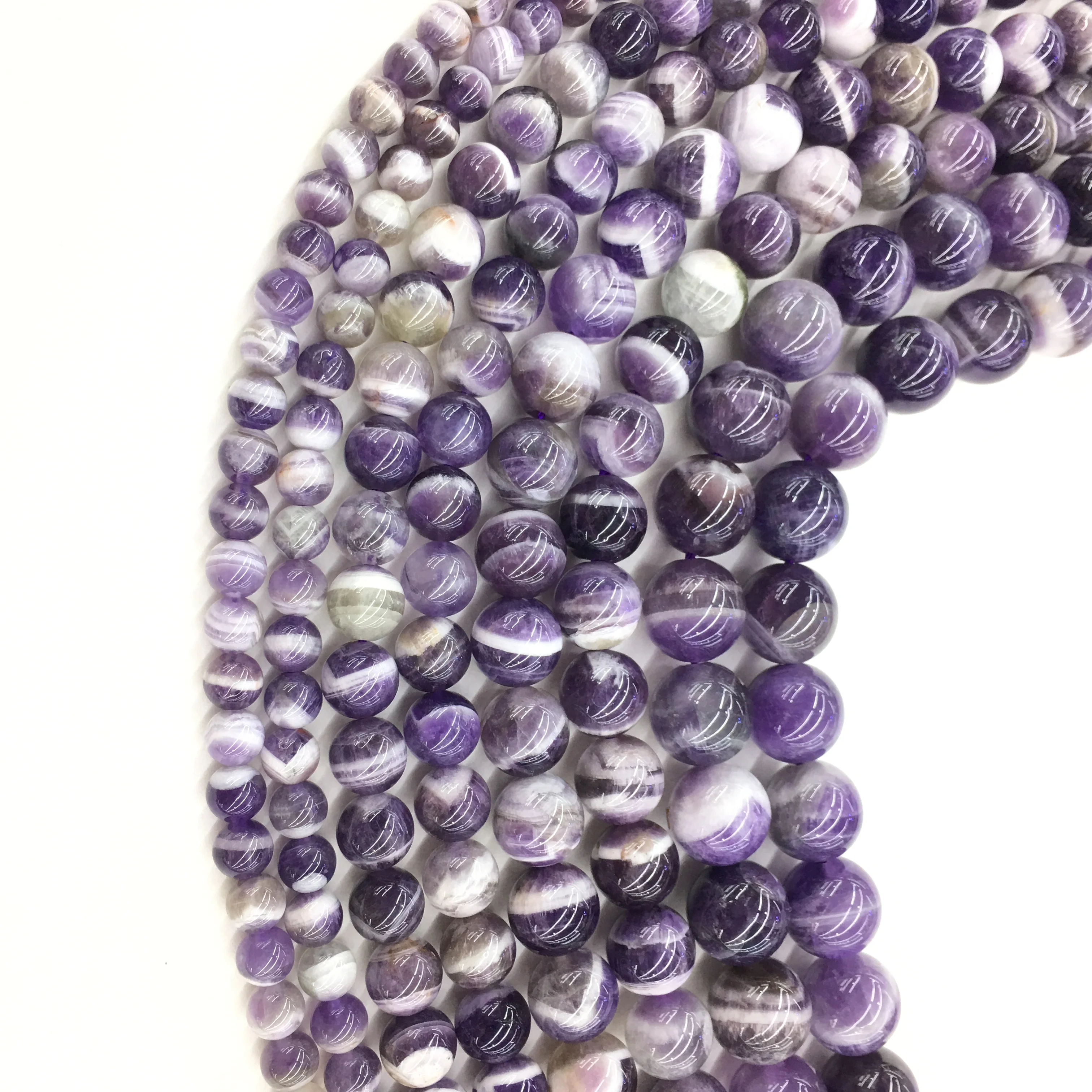 

Factory Price Natural Dream Lace Amethyst Bead Round Loose Healing Gemstone For Jewelry Making DIY Bracelet Necklace 6 8 10 12mm