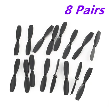 8 Pairs CW/CCW Propeller Props Blade for RC 60mm Mini Racing Drone Quadcopter Aircraft UAV Spare Parts Accessories Component 2pairs emax 1238 propeller apc sf carbon fiber cw ccw props 12 x 3 8 inch for quadcopter fpv multi axis copter drone parts
