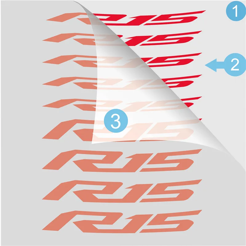 Высокое качество moto rcycle rim логотип наклейка светоотражающие Аксессуары для автомобиля для YAMAHA R15 v3 v2