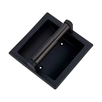 

Roll Tissue Easy Install Toilet Paper Holder Anti Rust Stainless Steel Office Bathroom Accessory Practical Wall Recessed Hotel
