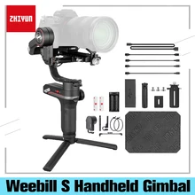 Zhiyun weebill s portatile 3-axis handheld cardan estabilizador de exibição para canon eos r a7iii a7m3 z6 z7 s1 fotocamere mirrorless