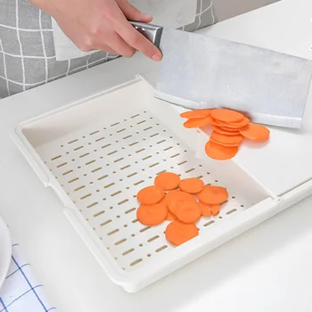 

3-In-1 Chopping Board Modern Multi-Function Cutting Washing Vegetables Draining Cutting Board RT88