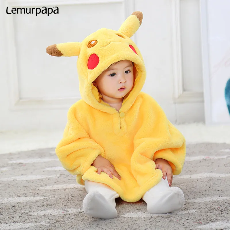 

Pokemon Pikachu Baby Towel Baby Hooded Cape Bathrobe New Born Cloak Bathrobe Soft Infant Cape Baby Toalla baby Towels