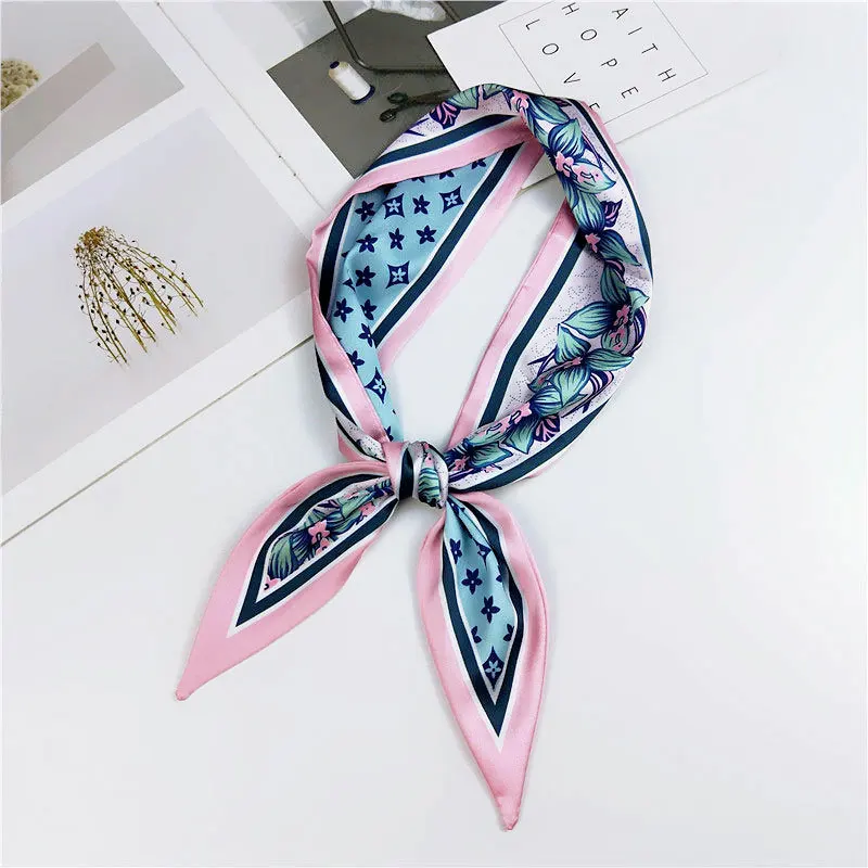 

Fashion Scarf Chain Horse Print Silk Scarf For Women Head Scarf Small Tie Bag Ribbons Scarves & Wraps