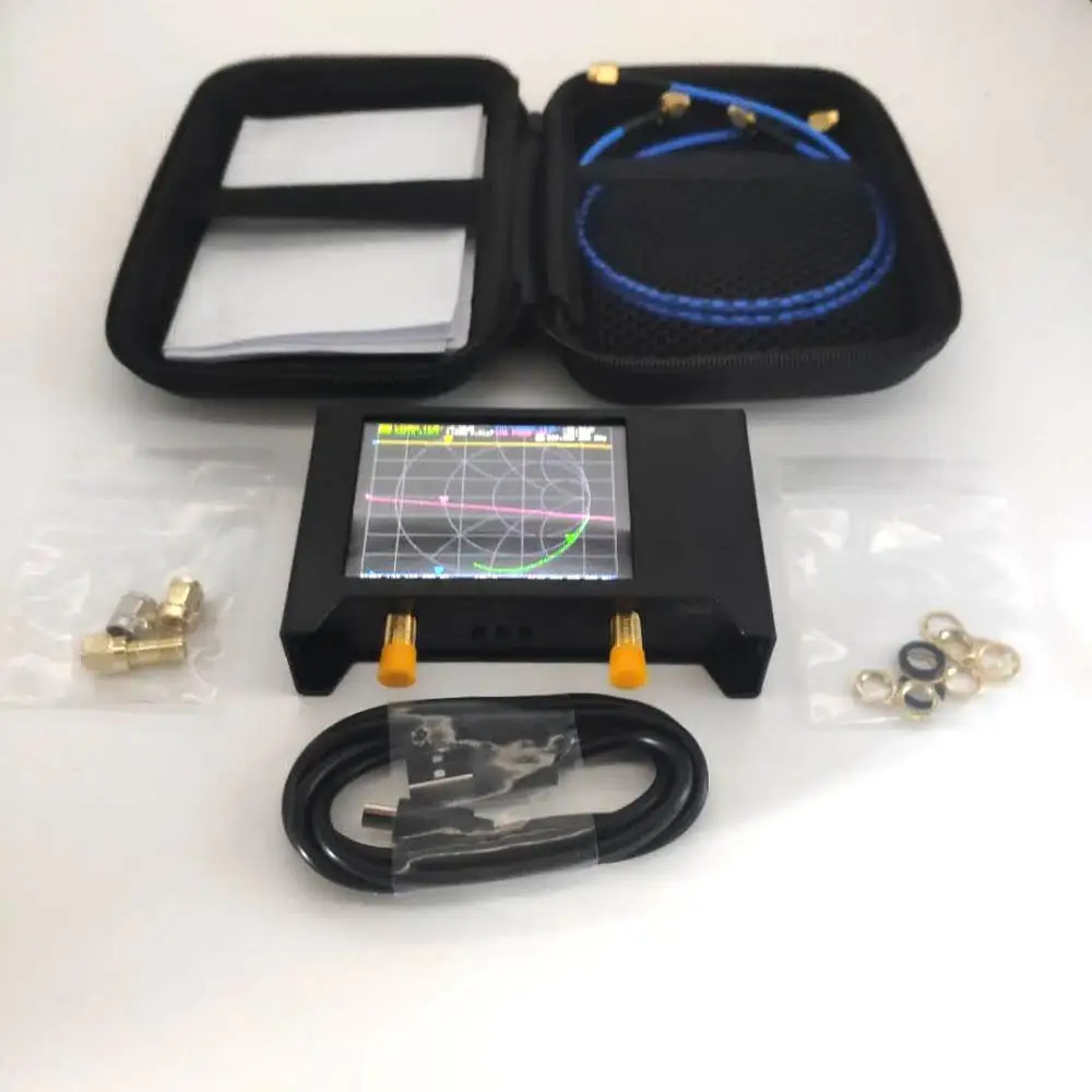 NanoVNA V2/ SAA2 3G Version VNA HF VHF UHF UV Vector Network Analyzer Antenna Analyzer with EVA Storage Bag 3