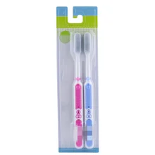 2 шт Горячая нано-Антибактериальная щетка для зубной щетки, семейный мягкий мех, Силиконовая зубная щетка для взрослых, уход за полостью рта, нано-щетка, Экологичная зубная щетка