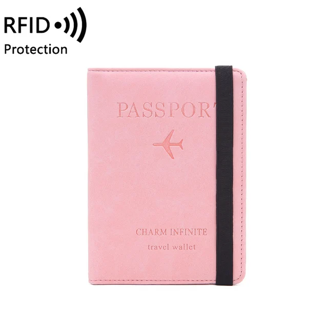 Women Men RFID Vintage Business Passport Covers Holder Multi-Function ID Bank Card PU Leather Wallet Case Travel Accessories 9