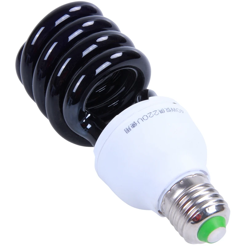 Новый E27 40W УФ ультрафиолетовые люминесцентные черный светильник CFL Лампа 220V