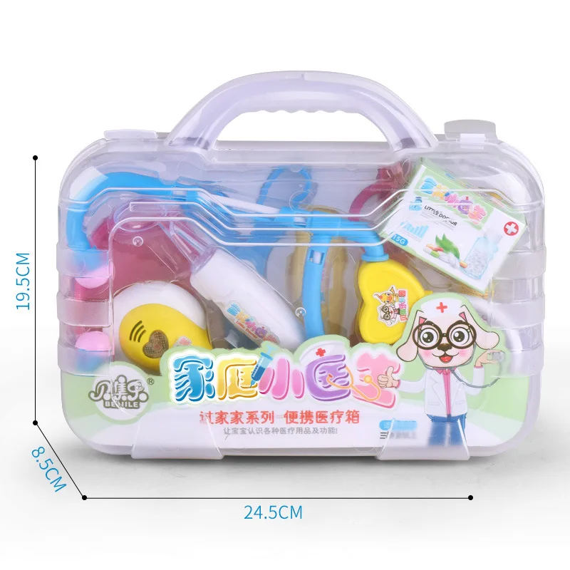 

Children Model Play House Doctor Toy Princess Set Nurses Echometer Toolbox Doctor Set Little Girl Baby