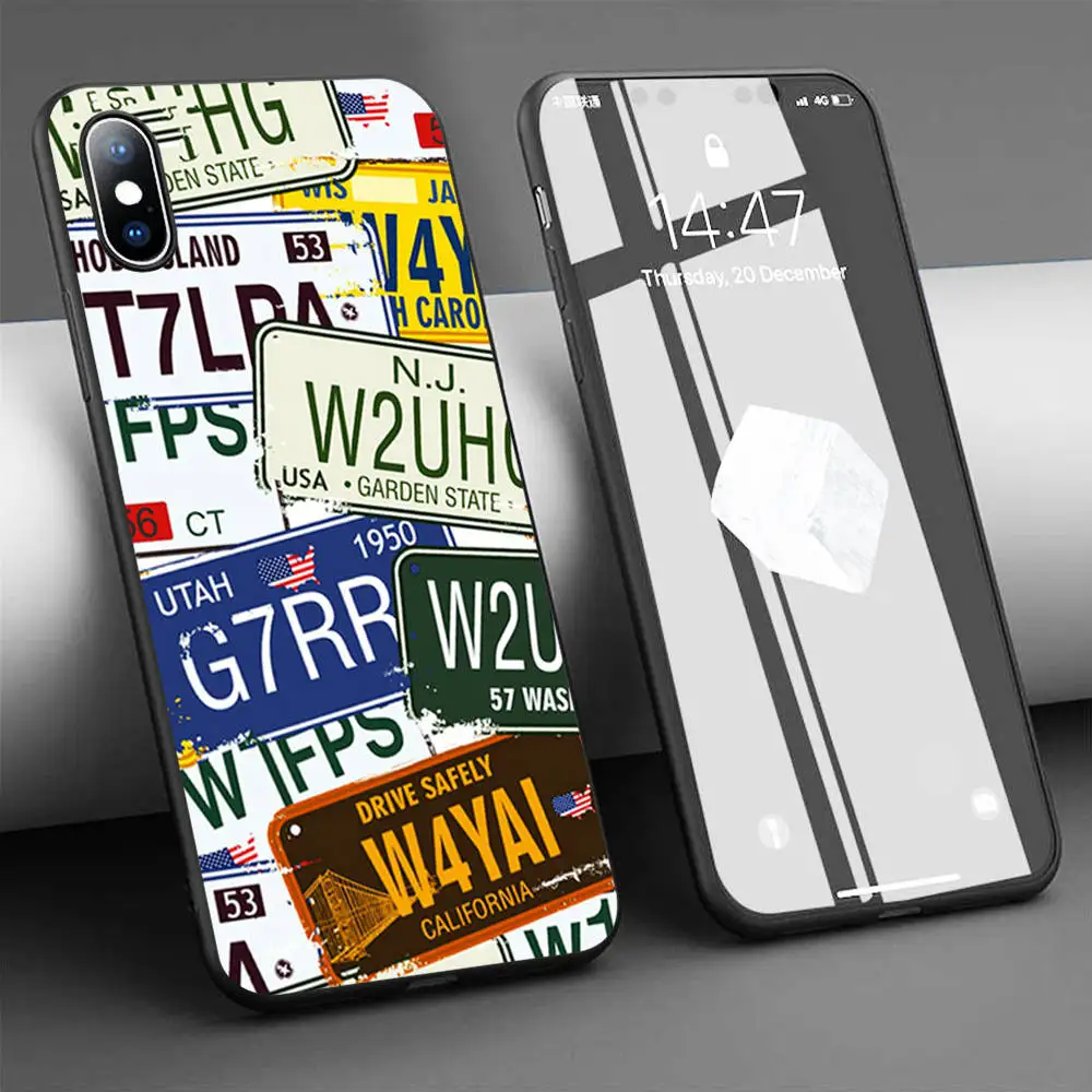 Coque машине номерки чехлы для мобильного телефона из мягкого силикона чехол iPhone 11
