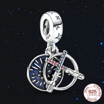 

2020 NEW 925 Sterling Silver Sparkling CZ Lightsaber Pendant fashion jewelry Fit Original Pan bracelet for women gift