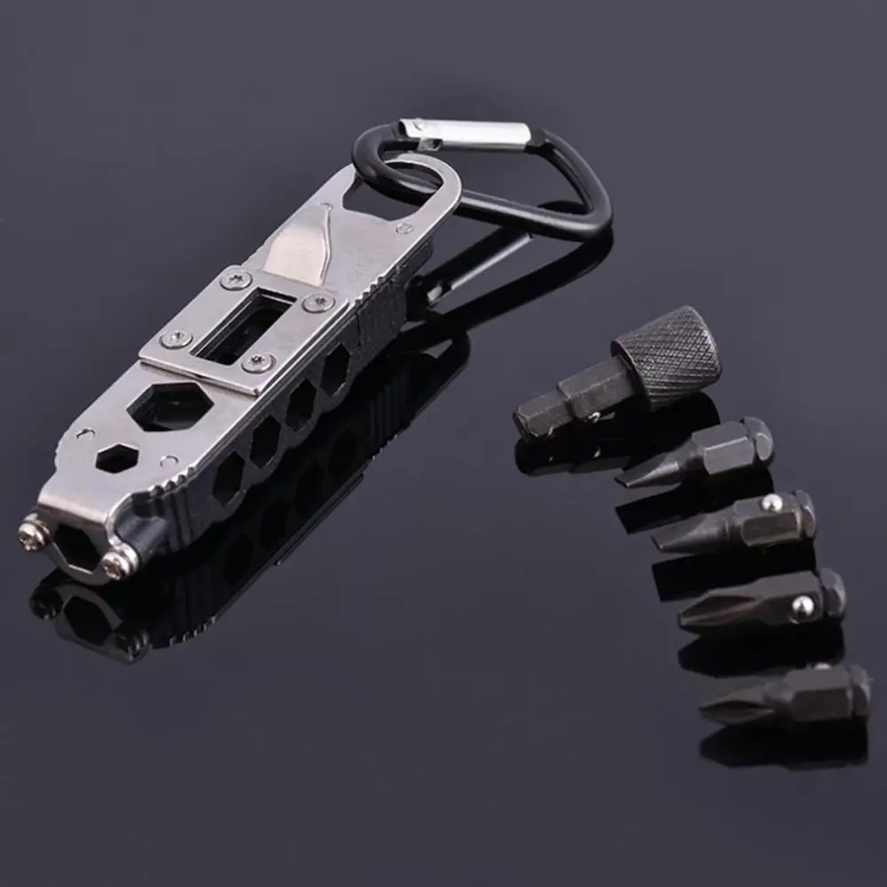 

Mini Multifunctional Keychain Portable Stainless Steel Screwdriver EDC Outdoor Camping Wilderness Survival Tools Dropshipping