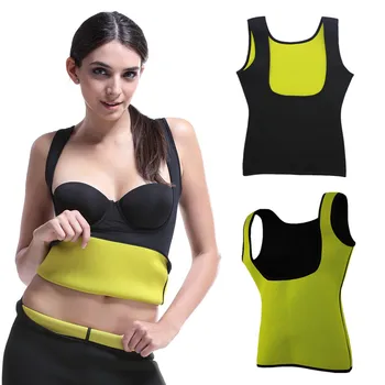 

Women Body Shaper Vest Sexy Sauna Sweat Neoprene Slimming Thermo Push Up Vest Waist Trainer Corset Tummy Stomach Weight Loss Fat