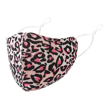 

New Men Women Leopard Printed Reusable Breather Mask Adjustable Protect Mask Unisex washable mask mascarilla reutilizable
