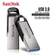 Sandisk CZ73 флеш-накопитель usb 3,0, 128 ГБ, 64 ГБ, usb флешка, флешка, 32 ГБ, 16 ГБ, металлическая флешка, usb ключ