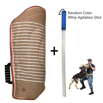 

Professional Dogs Bit Training Arm Sleeve with Whip Agitation Stick for Arm Protection Biting Pet Interactive for Puppy