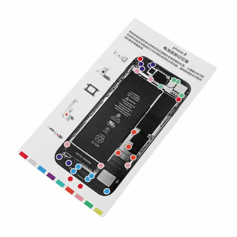 ALLOET Магнитный рабочий коврик Магнитный винт коврик карта памяти рабочий коврик Инструменты для ремонта мобильного телефона коврики для iPhone 7 \ 8 \ X Plus