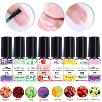 

8pcs/lot Flowers Nail Softener Nutritional Oil Cuticle Revitalizer Polish Repair Nail Skin Protector Treatment Nail Art Care