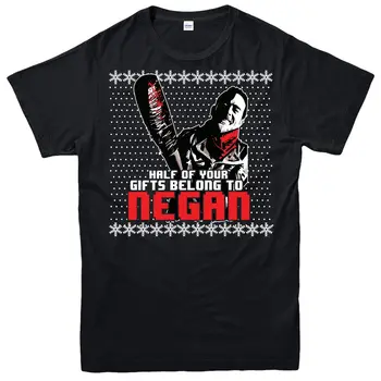 

Negan Christmas T Shirt Dead Walk Comic Book Xmas Gift Festive Tee Top