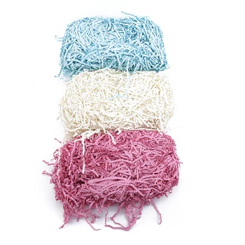 

Natural Raffia Shredded Paper Gift Box Filler Wedding Holiday Party Gift Decoration Supplies