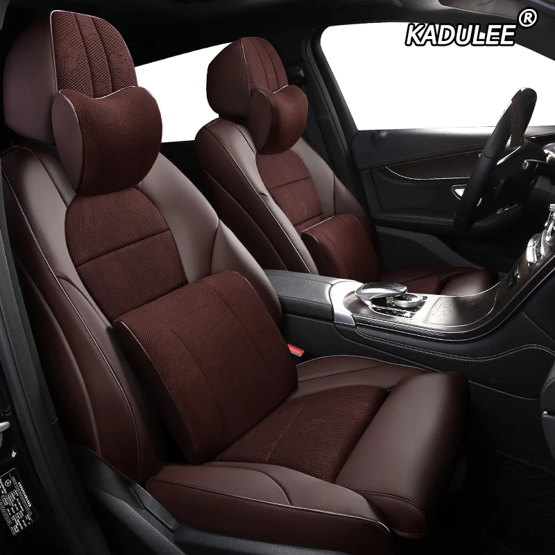 KADULEE Custom Cloth car seat covers For CHANGAN CS35 CS75 CS15 CS95 CS55 Benben EV MINI LOVE Yuexi