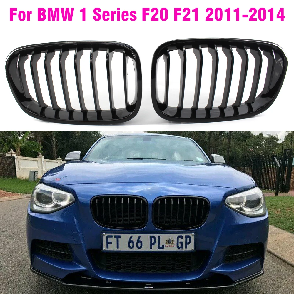 1Pair-Grill-Auto-Front-Bumper-Grille-Kidney-Replacement-Grilles-For-BMW ...