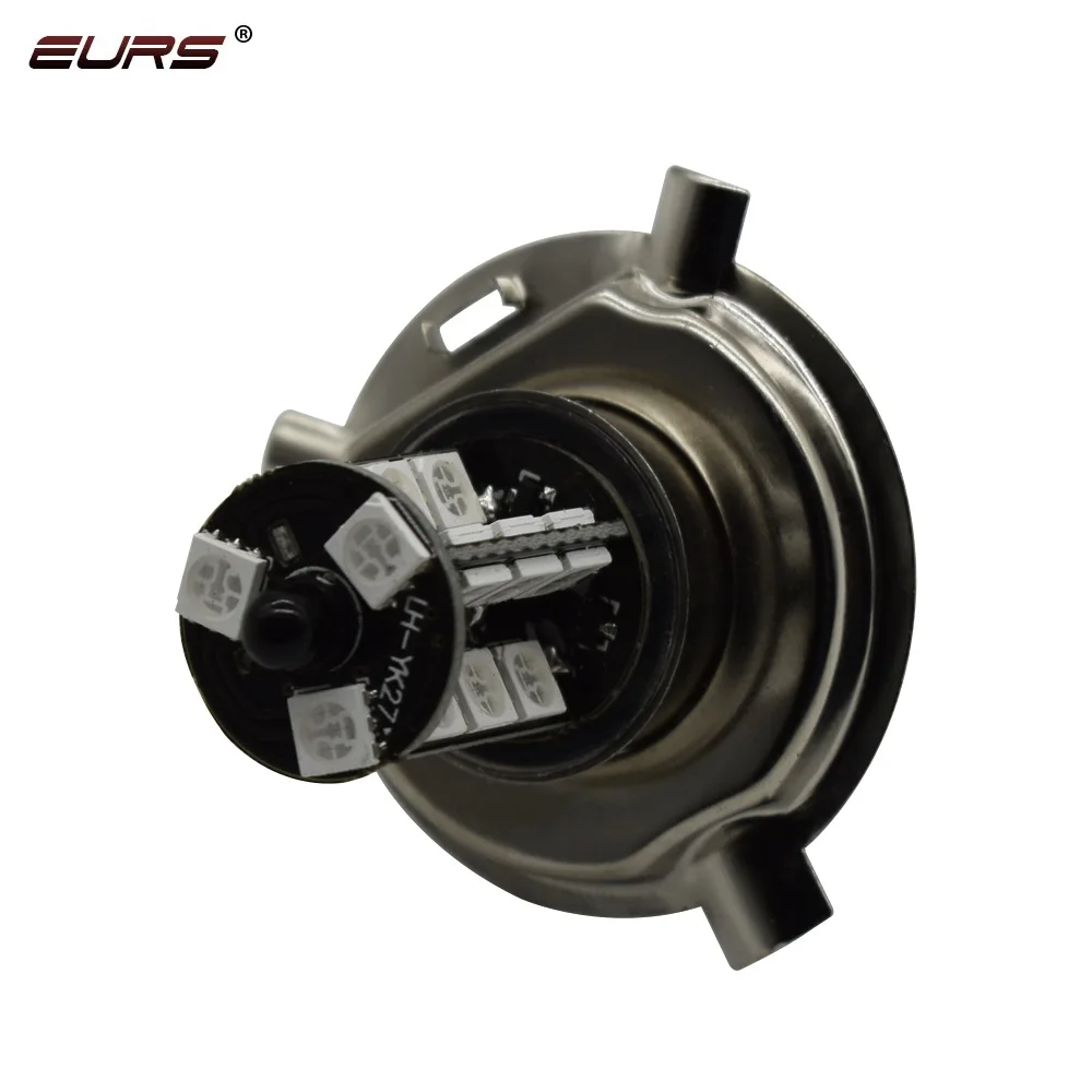 EURS 2 шт. 5050 27SMD H4 H7 H11 9005 rgb пульт дистанционного Управление туман светильник лампы