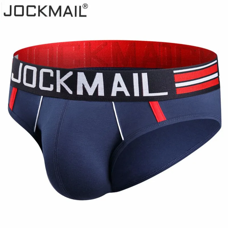 Мужское нижнее белье Jockmail сексуальное с u образным карманом трусы для геев| |