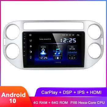 

9" IPS Display Android 10 Car Stereo GPS For Tiguan 2010 2011 2012 2013 2014 2015 Carplay In Dash Auto Radio FM DSP Audio Video