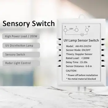 

UV Disinfection Lamp Sensor Switch UV Germicidal Lamp Induction Controller People Come Lights Out Smart Induction Module