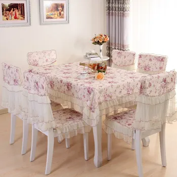 

Elegant Tassel Tablecloth Dining Chair Cover Set For Wedding Party Waterproof Rectangle Table Cloth 1/8/12PCS Dustproof Covers J