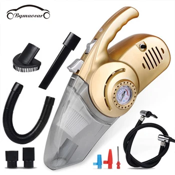 

4 in 1 vacuum cleaner tire pump car powerful portable vacuum cleaner 12 V Pressure Measure LED lighting