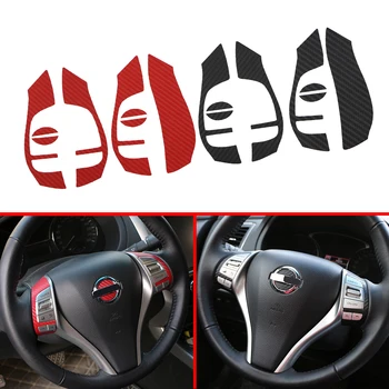 

Color My Life Carbon Fiber Car Steering Wheel Logo Circle Sticker for Nissan X-trail Xtrail T32 Rogue 2014 2015 2016 2017