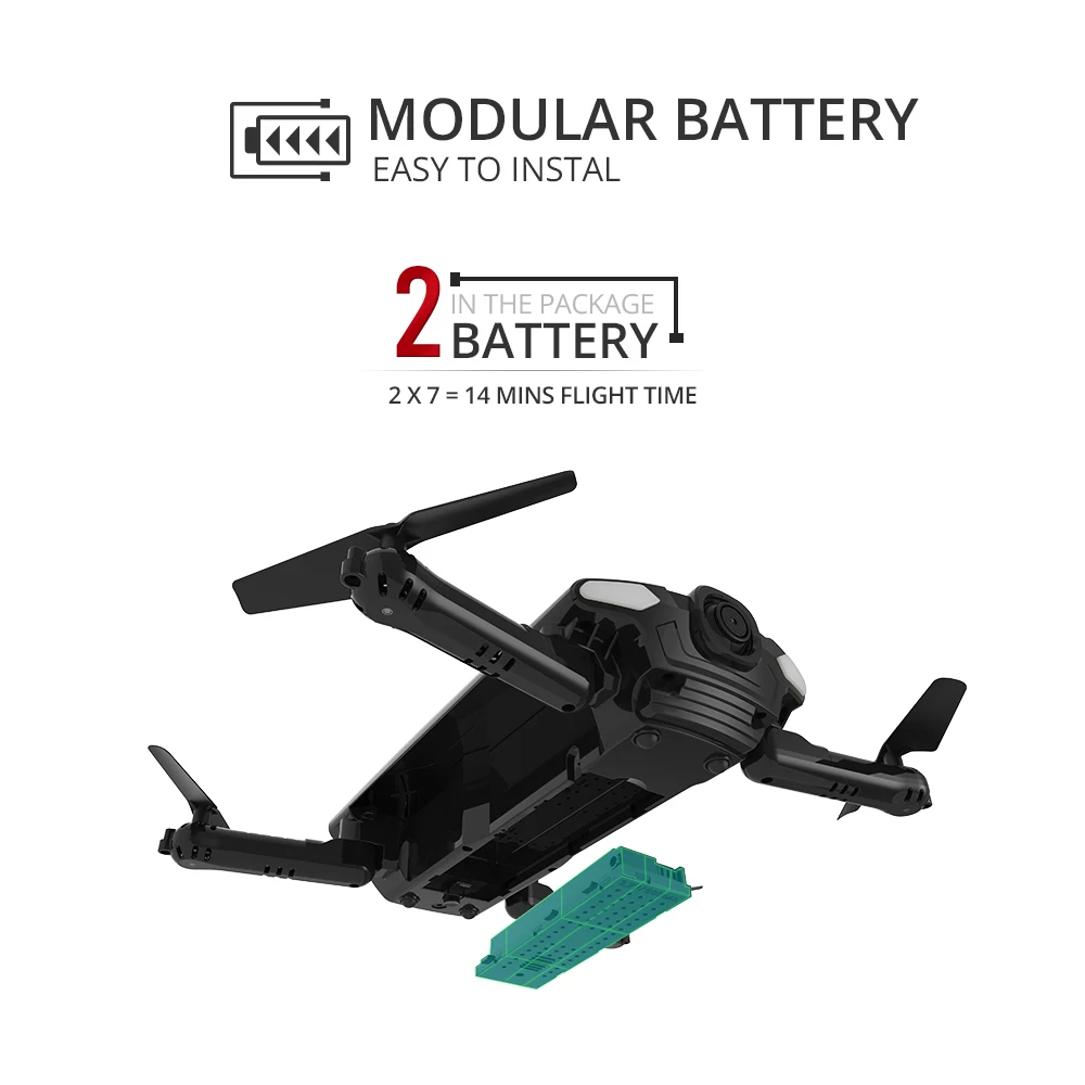 Радиоуправляемый квадрокоптер Holy Stone HS160S HD Wi Fi FPV 720P|Радиоуправляемые вертолеты| |