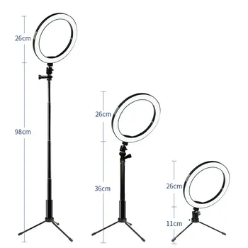 

Selfie bluetooth fill light phone LED Ring Light Photo Camera Photography Dimmable Video for Youtube Makeup Tripod Phone Holder