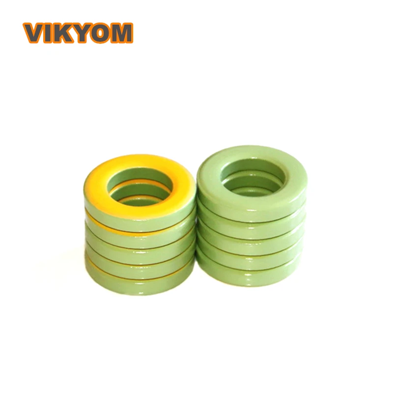 

Ferrite Core Toroid Core 50PCS T130-40A Ferrite Chokes Ring Iron Powder Inductor Ferrite Rings Light Green Yellow