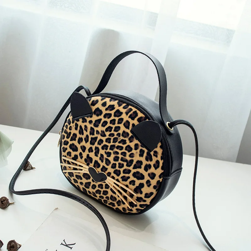 Women Leopard Mini Bag Female Cat Purse Women Handbag 2020 Luxury Cute Small Shoulder Bag Bolsa Feminina KYIDER