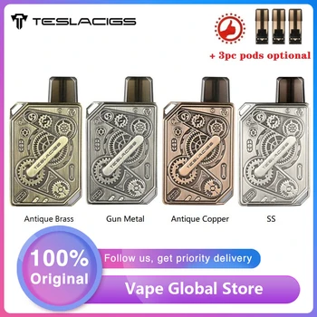 

NEW Original Tesla Punk Pod Kit with 600mAh Built-in Battery & 1.2ml Pod Cartridge & 1.4ohm Coil E-cig Pod System Vs Drag Nano