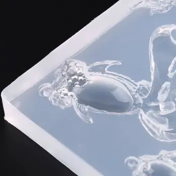 

DIY Handmade Resin Goldfish Squid Shape Molds AB Glue Crystal Epoxy High Translucent Silicone Mold Jewelry Making R9JE