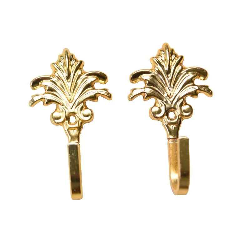 

2Pcs Leaf Key Hook wall Mounted Hooks Wall Key Holder Clothes Hanger Coat Bag HatTowel Hanging Curtain hook Curtain Decoration