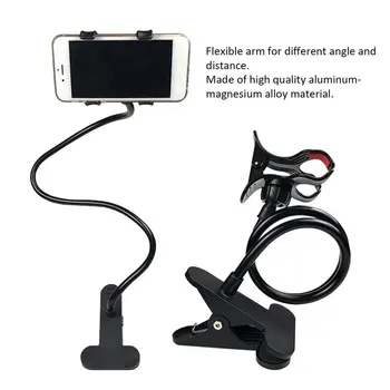 

Mobile Phone Lazy Bracket Pvc Platsic Multifunction Stand Holder Flexible Bed Desk Table Clip Bracket 1 Piece