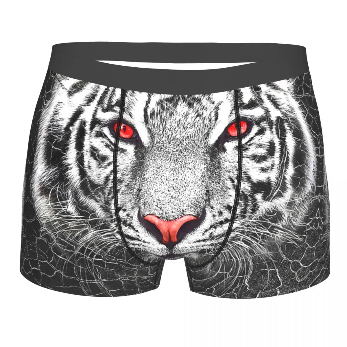 Tiger Tiger Underpants Breathbale Panties Male Underwear Print Shorts Boxer Briefs