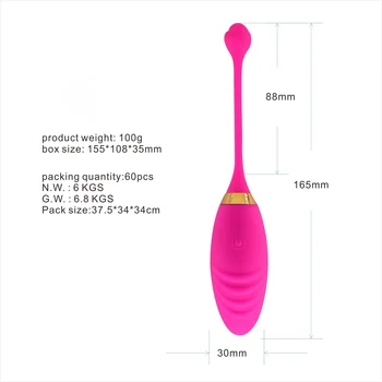 10 Speeds Jump Egg Vibrator Vibrating Egg Silicone Wireless Remote Anal Clitoris Stimulation Sex Toys for Women Adult Products 6